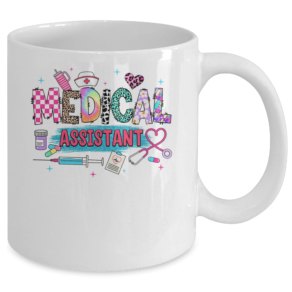 CMA Medical Assistant Nurse Leopard Stethoscope Women Work Mug | siriusteestore