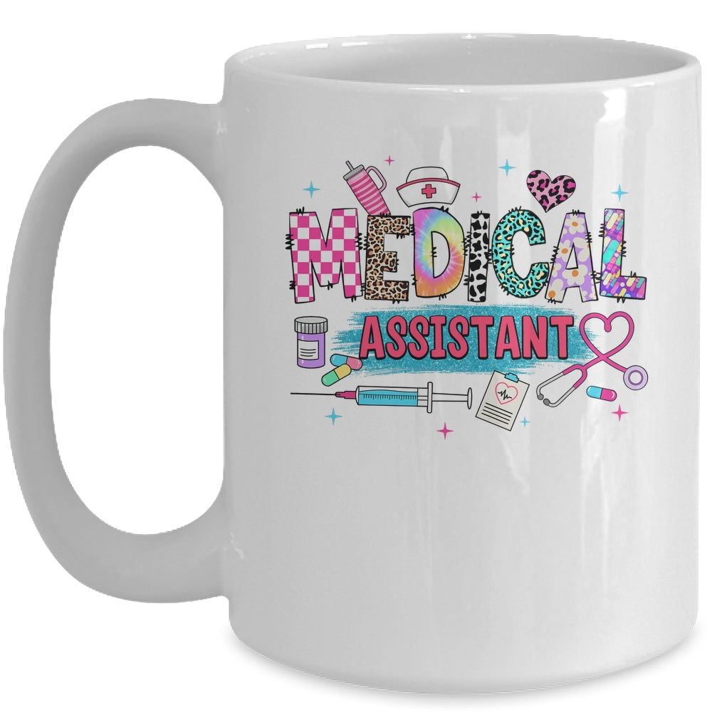 CMA Medical Assistant Nurse Leopard Stethoscope Women Work Mug | siriusteestore