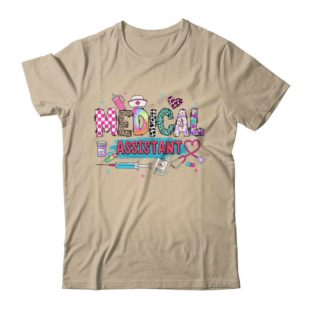 CMA Medical Assistant Nurse Leopard Stethoscope Women Work Shirt & Hoodie | siriusteestore