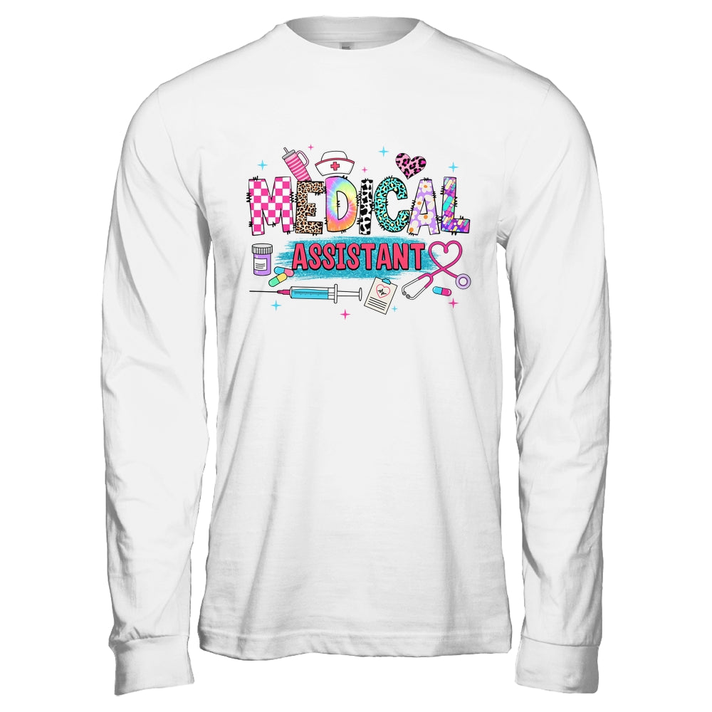 CMA Medical Assistant Nurse Leopard Stethoscope Women Work Shirt & Hoodie | siriusteestore