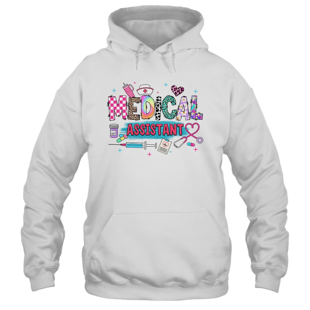 CMA Medical Assistant Nurse Leopard Stethoscope Women Work Shirt & Hoodie | siriusteestore