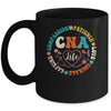 CNA Life Nurse CNA Certified Nursing Assistant Women Groovy Mug | siriusteestore