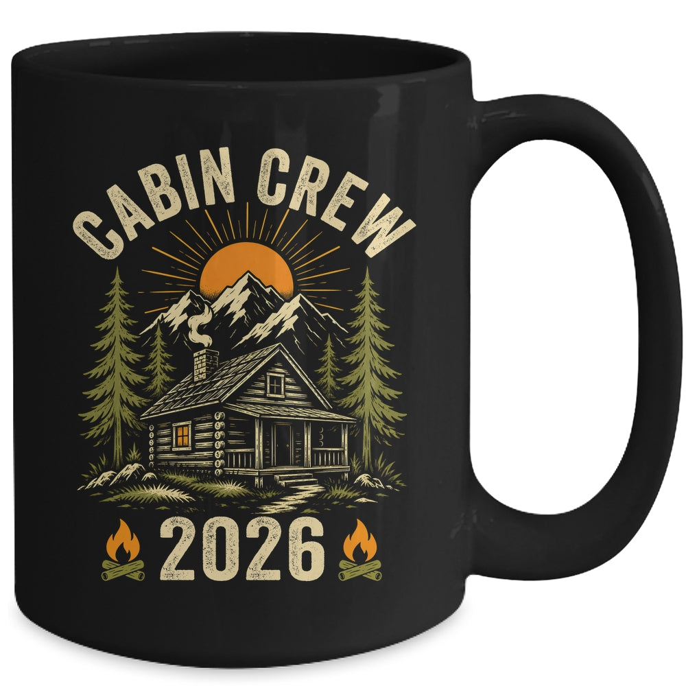 Cabin Crew 2026 Vacation Mountain Family Matching Group Mug | siriusteestore