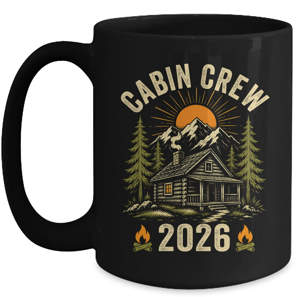 Cabin Crew 2026 Vacation Mountain Family Matching Group Mug | siriusteestore