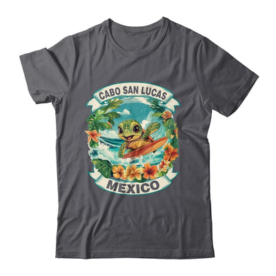 Cabo San Lucas Mexico Cute Sea Turtle Surfing Summer Vacation Shirt & Tank Top | siriusteestore