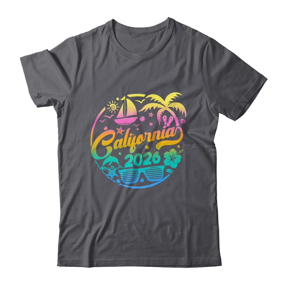 California 2026 Family Vacation Beach Matching Group Shirt & Tank Top | siriusteestore
