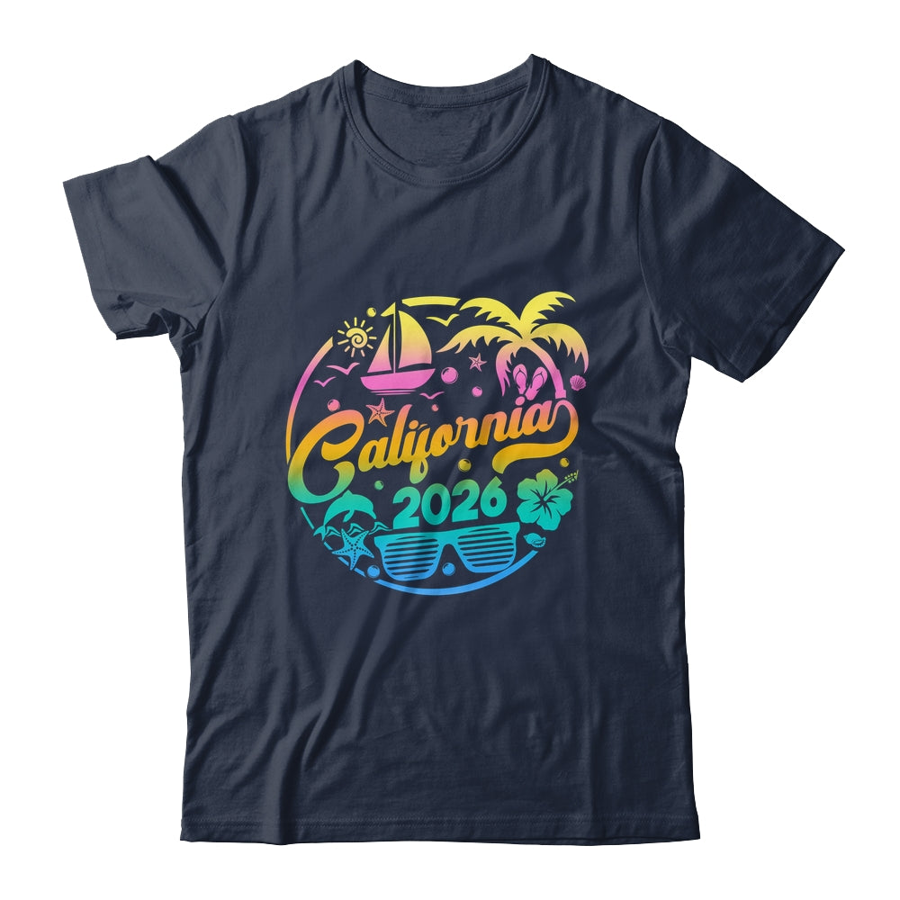 California 2026 Family Vacation Beach Matching Group Shirt & Tank Top | siriusteestore
