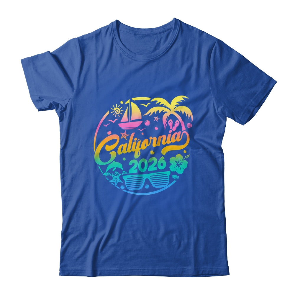 California 2026 Family Vacation Beach Matching Group Shirt & Tank Top | siriusteestore