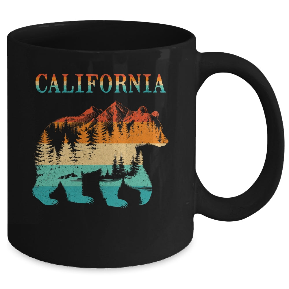 California Bear Vintage Retro Nature Hiking Souvenir Mug | siriusteestore