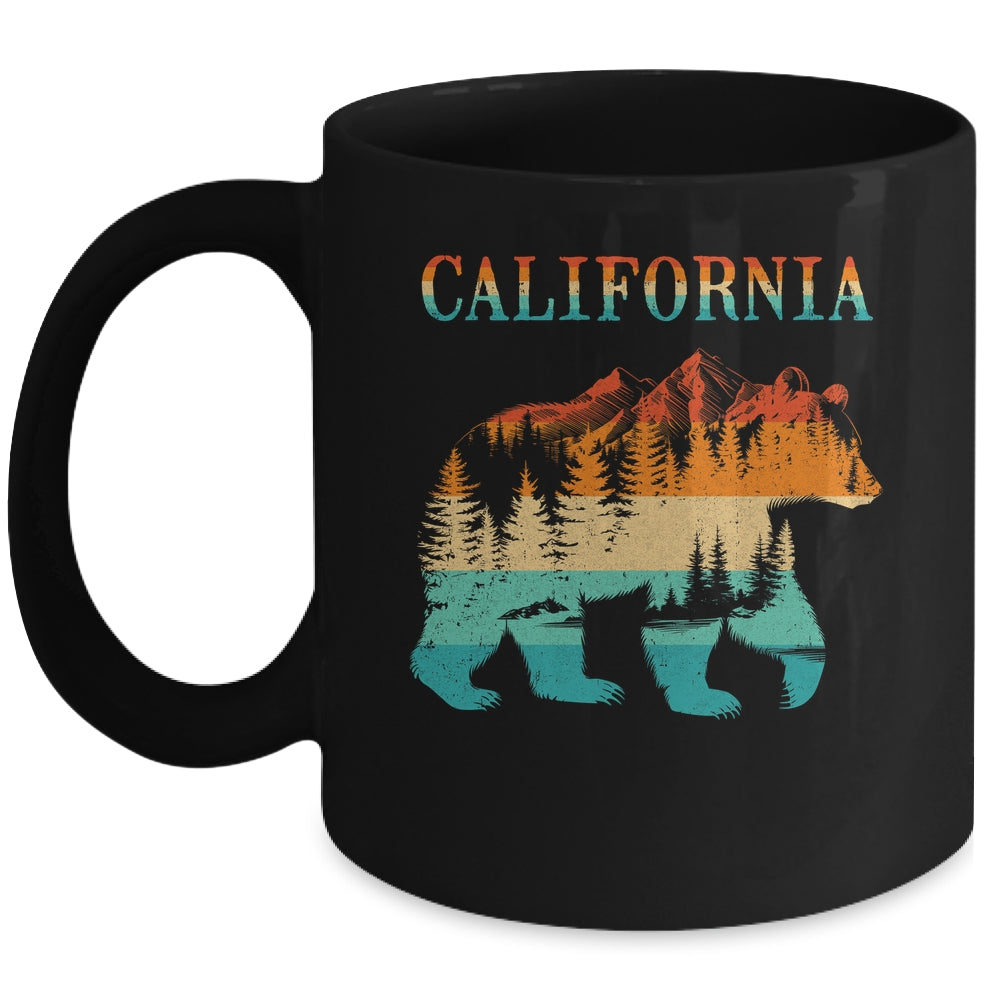 California Bear Vintage Retro Nature Hiking Souvenir Mug | siriusteestore