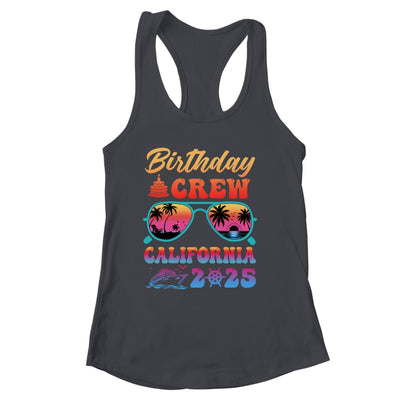 California Birthday Crew Vacation Cruise 2025 Summer Trip Group Shirt & Tank Top | siriusteestore