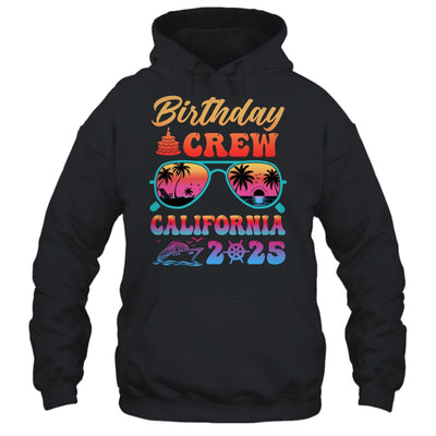 California Birthday Crew Vacation Cruise 2025 Summer Trip Group Shirt & Tank Top | siriusteestore
