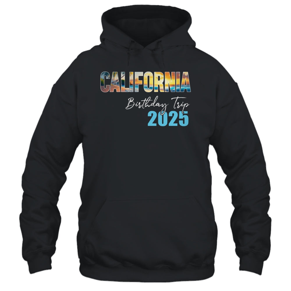 California Birthday Trip 2025 Vacation Party Crew Cruise Shirt & Tank Top | siriusteestore