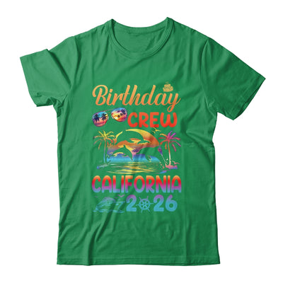 California Birthday Trip Vacation 2026 Matching Group Shirt & Hoodie | siriusteestore