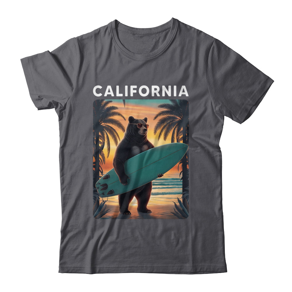 California Cool Republic Bear Surfing Beach California Retro Shirt & Hoodie | siriusteestore