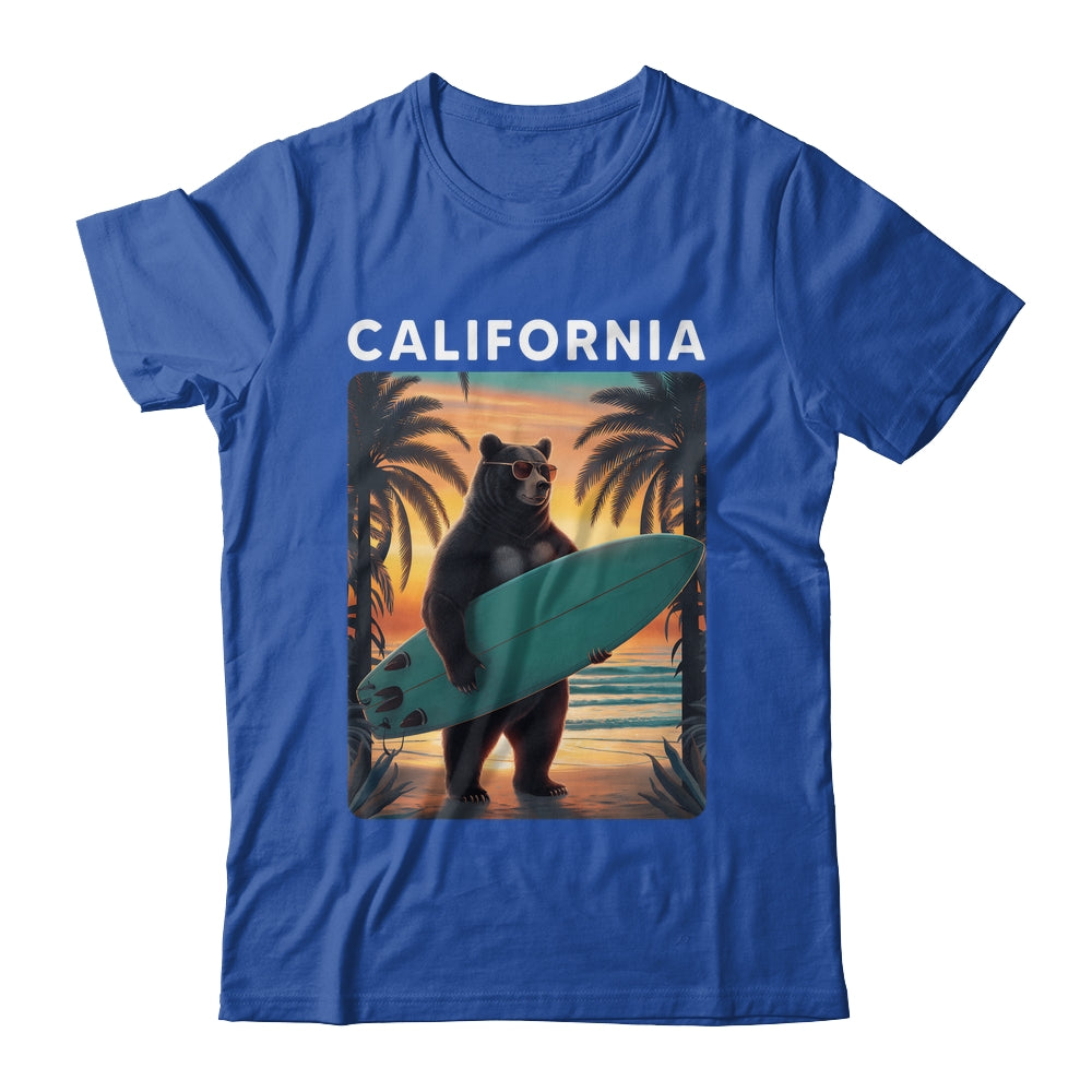 California Cool Republic Bear Surfing Beach California Retro Shirt & Hoodie | siriusteestore