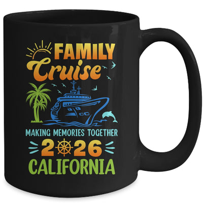 California Cruise 2026 Family Friends Group Vacation Matching Mug | siriusteestore