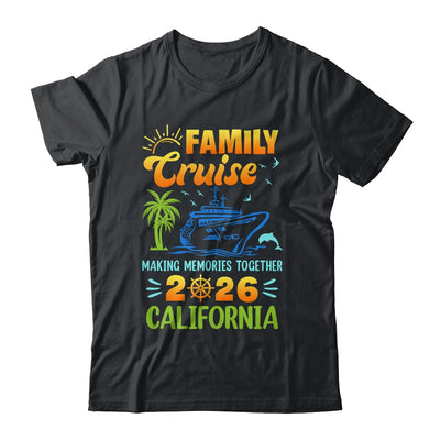California Cruise 2026 Family Friends Group Vacation Matching Shirt & Tank Top | siriusteestore