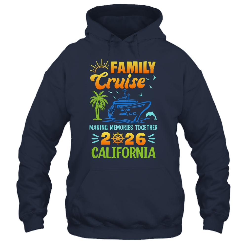 California Cruise 2026 Family Friends Group Vacation Matching Shirt & Tank Top | siriusteestore