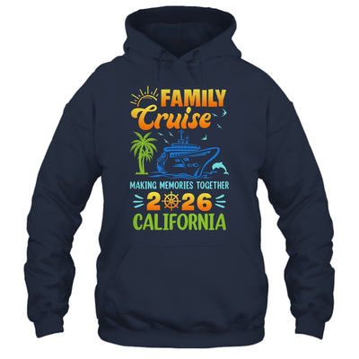 California Cruise 2026 Family Friends Group Vacation Matching Shirt & Tank Top | siriusteestore