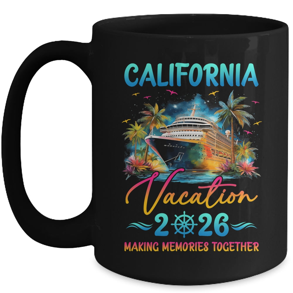 California Family Vacation 2026 Matching Group Summer Mug | siriusteestore