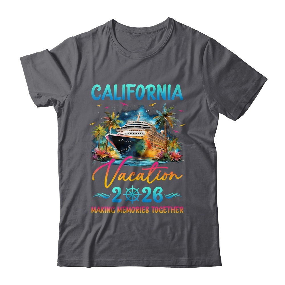 California Family Vacation 2026 Matching Group Summer Shirt & Tank Top | siriusteestore