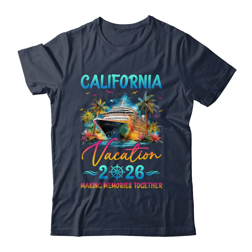 California Family Vacation 2026 Matching Group Summer Shirt & Tank Top | siriusteestore