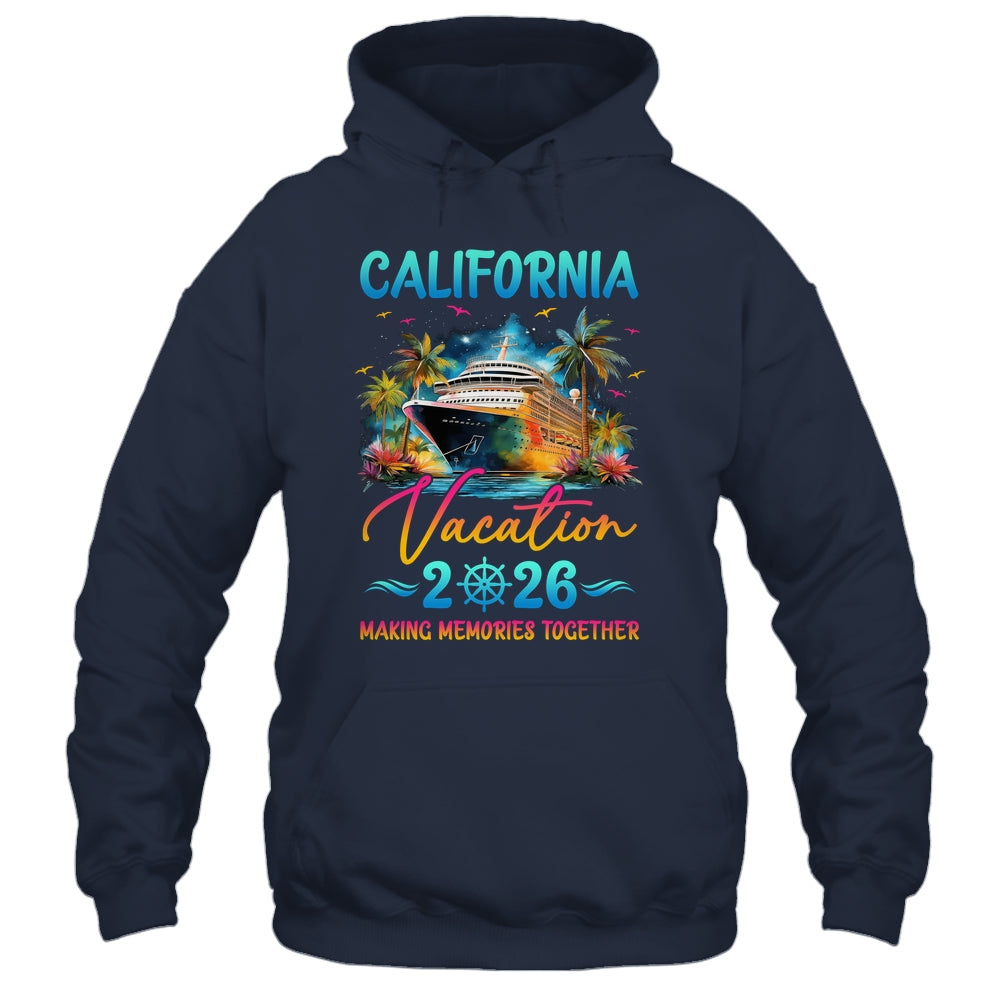 California Family Vacation 2026 Matching Group Summer Shirt & Tank Top | siriusteestore