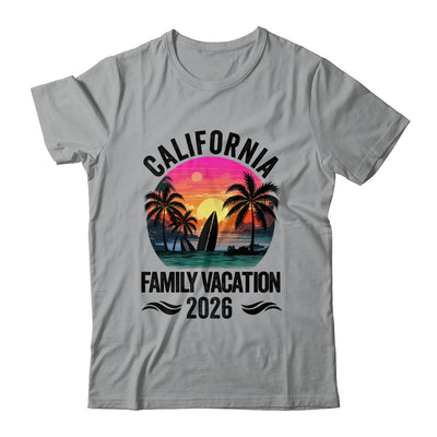 California Family Vacation 2026 Matching Outfits Beach Summer Shirt & Tank Top | siriusteestore
