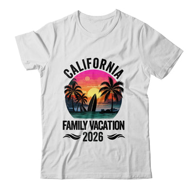 California Family Vacation 2026 Matching Outfits Beach Summer Shirt & Tank Top | siriusteestore