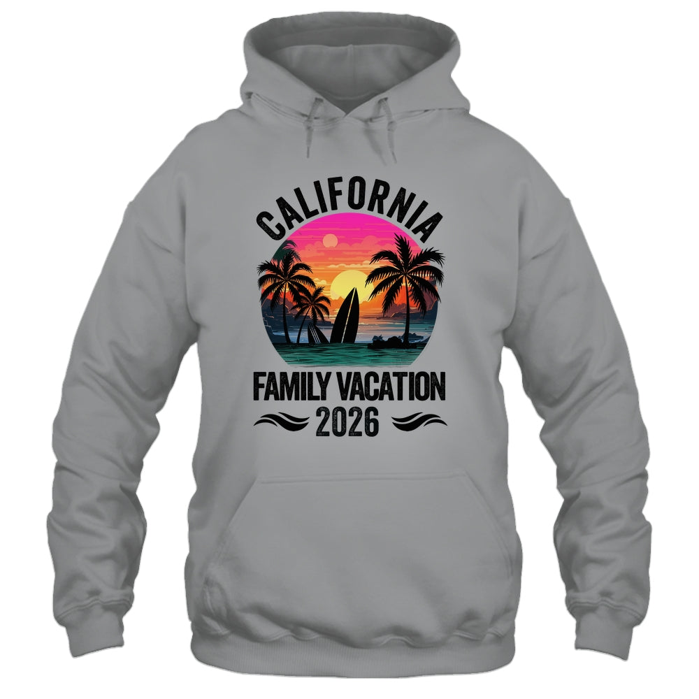 California Family Vacation 2026 Matching Outfits Beach Summer Shirt & Tank Top | siriusteestore