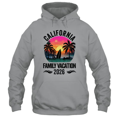 California Family Vacation 2026 Matching Outfits Beach Summer Shirt & Tank Top | siriusteestore