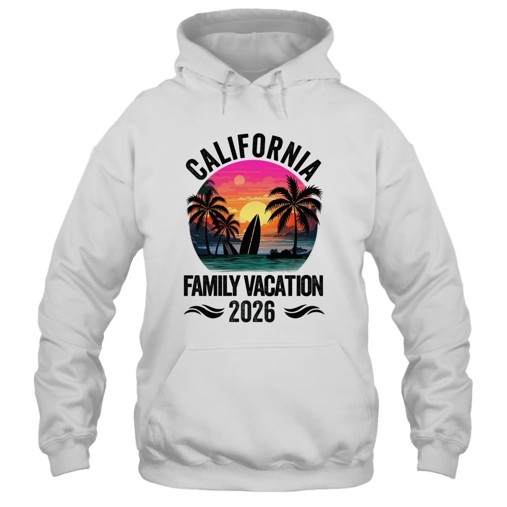 California Family Vacation 2026 Matching Outfits Beach Summer Shirt & Tank Top | siriusteestore