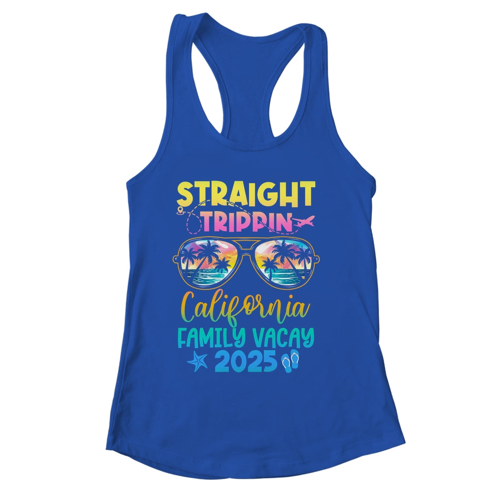 California Family Vacay Vacation 2025 Straight Trippin Shirt & Tank Top | siriusteestore
