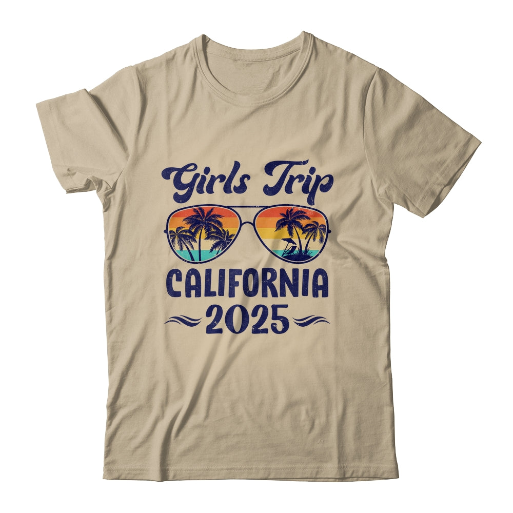 California Girls Trip Beach Vacation 2025 Matching Group Shirt & Tank Top | siriusteestore
