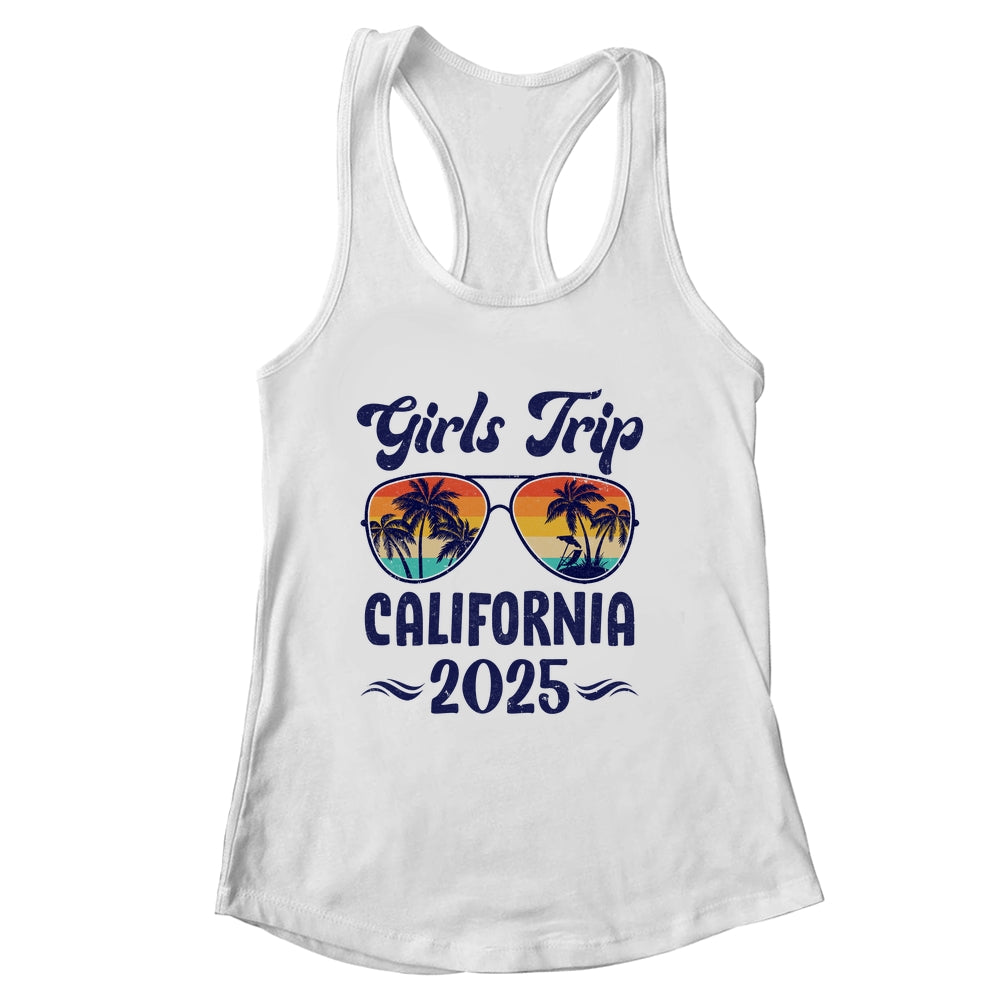 California Girls Trip Beach Vacation 2025 Matching Group Shirt & Tank Top | siriusteestore
