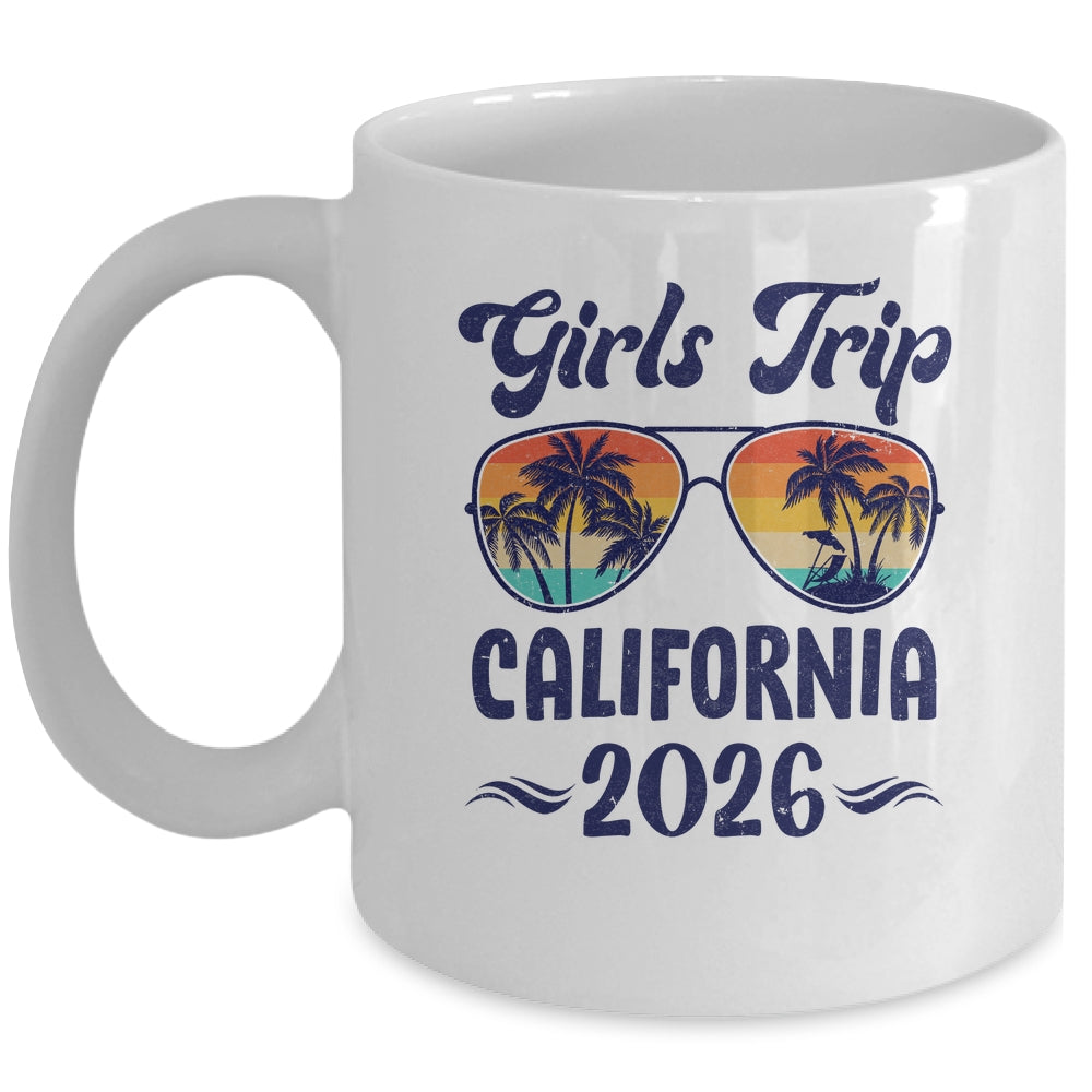 California Girls Trip Beach Vacation 2026 Matching Group Mug | siriusteestore