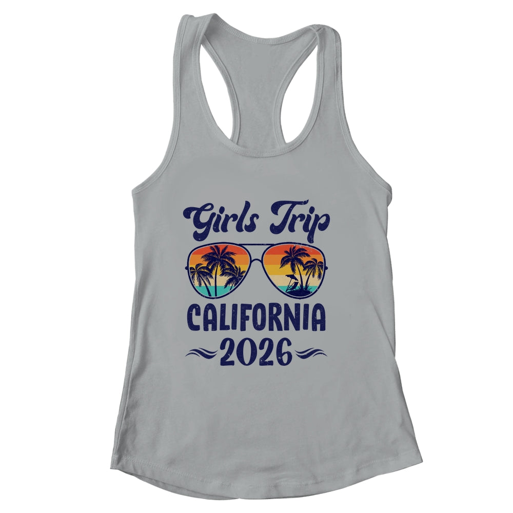 California Girls Trip Beach Vacation 2026 Matching Group Shirt & Tank Top | siriusteestore