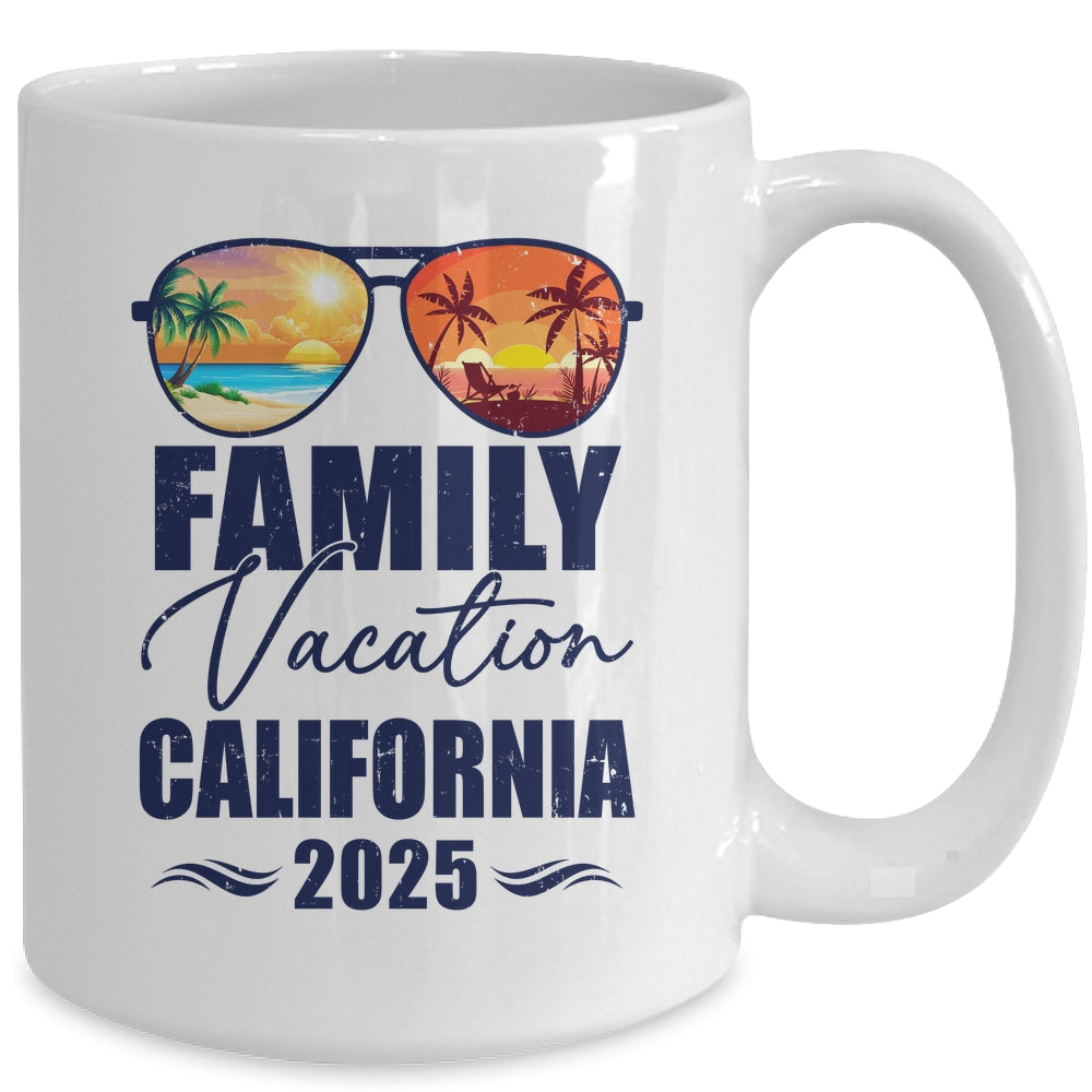 California Matching Family Vacation 2025 Making Memories Mug | siriusteestore
