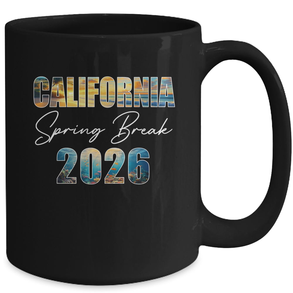 California Spring Break 2026 Summer Vacation Beach Mug | siriusteestore