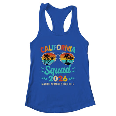 California Squad 2026 Vacation Friends Family Matching Group Shirt & Tank Top | siriusteestore