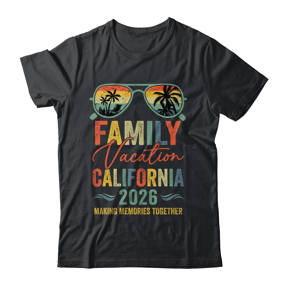 California Vacation 2026 Matching Family Group Summer Shirt & Tank Top | siriusteestore