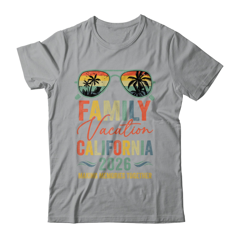 California Vacation 2026 Matching Family Group Summer Shirt & Tank Top | siriusteestore