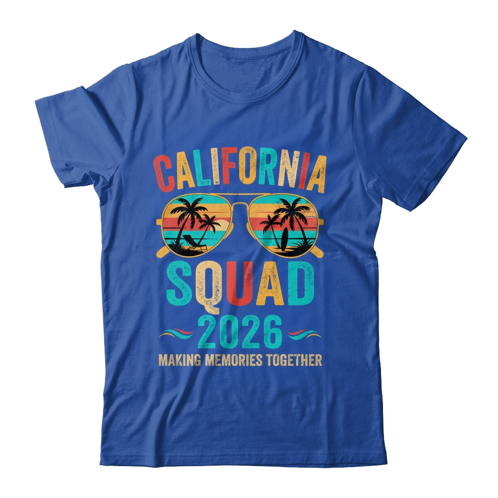 California Vacation Squad 2026 Family Matching Vintage Shirt & Tank Top | siriusteestore