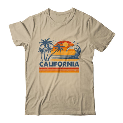 California Vacation Sunset Cute 70s Vintage Retro Beach Shirt & Tank Top | siriusteestore