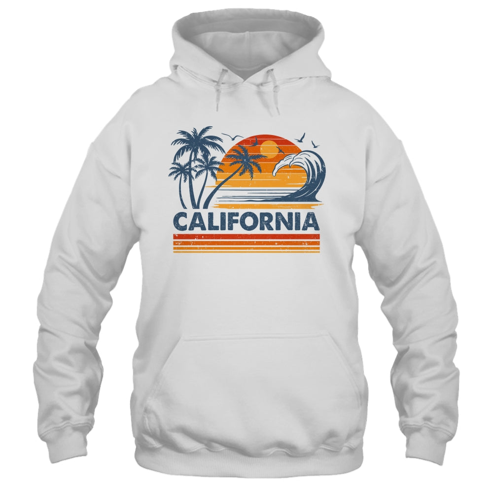 California Vacation Sunset Cute 70s Vintage Retro Beach Shirt & Tank Top | siriusteestore