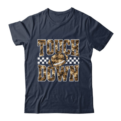 Camo Checkered Football Touchdown Game Day Fall Season Mom Shirt & Sweatshirt | siriusteestore