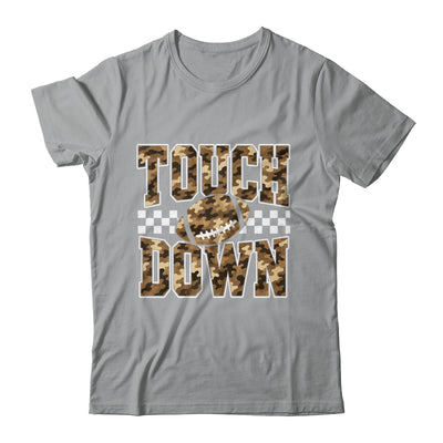 Camo Checkered Football Touchdown Game Day Fall Season Mom Shirt & Sweatshirt | siriusteestore