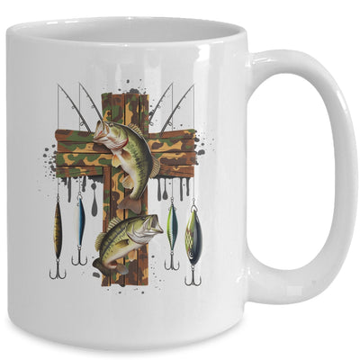 Camo Cross Fishing Christian Fishers Of Men Bible Faith Fish Mug | siriusteestore