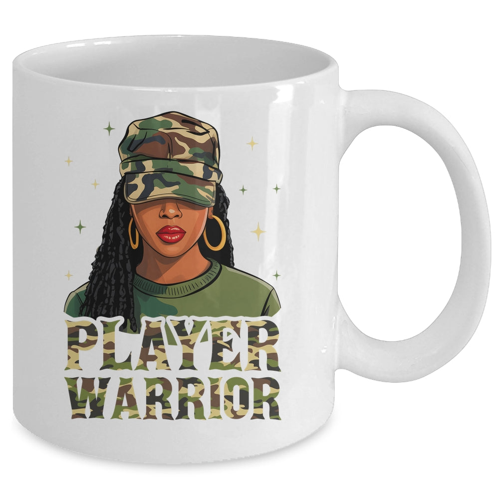 Camo Hat Prayer Warrior God Jesus Christian Black Girl Women Mug | siriusteestore